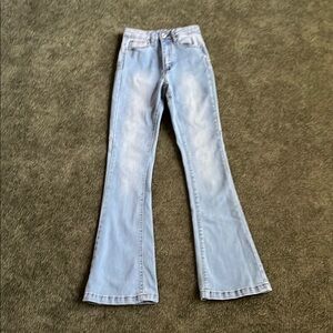 Light Blue Flared Women Jeans